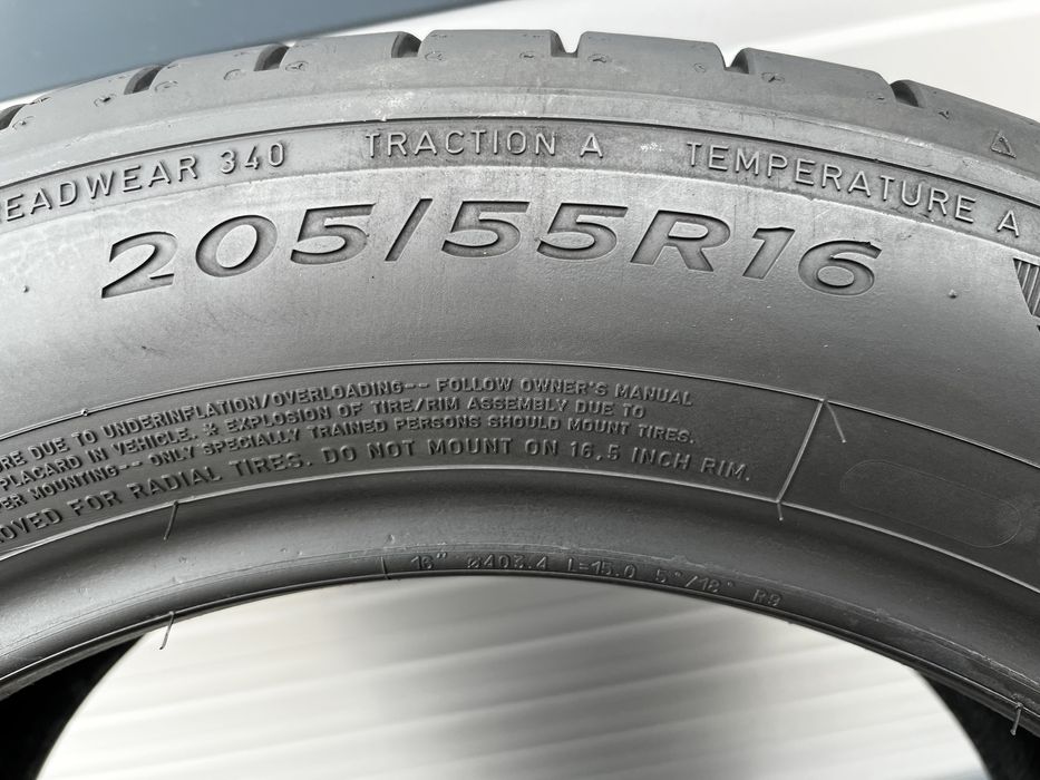 4бр Летни гуми 205/55/R16/Dunlop Sport Bluresponse /dot0216г/7.3 мм