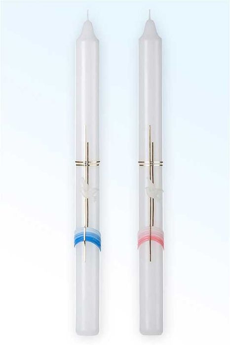 О'Candles Ритуална Бутикова Свещ За Кръщене, Сватба, Причастие