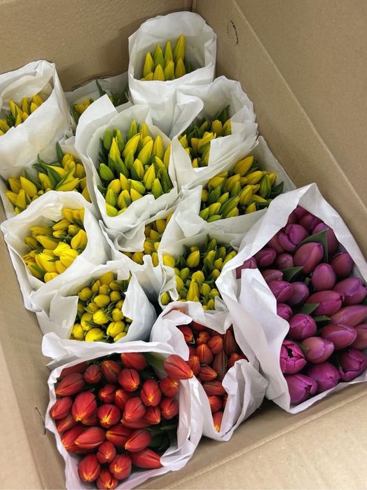 Цветы в подарок к 8-марта.