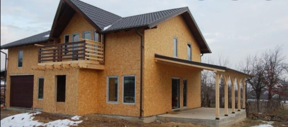 Vând case modulare pe structură metalică