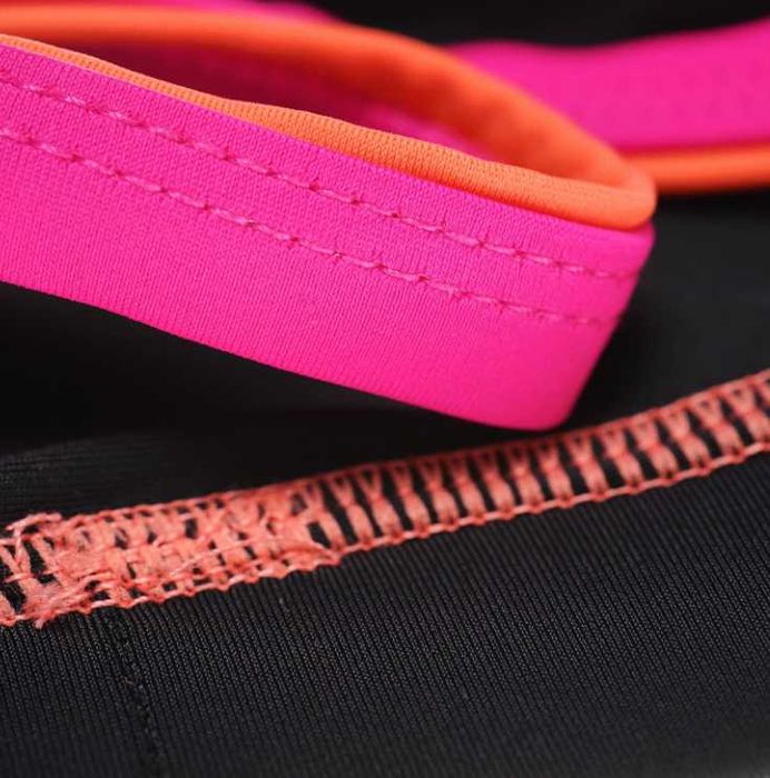 Бански от две части за момиче, черен