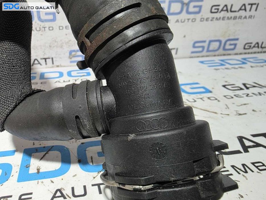 Furtun Conducta Tub Flansa Apa Lichid Racire Audi Q5 8R 2.0 TDI 2008 - 2017 Cod 4F0122293A [N7014]