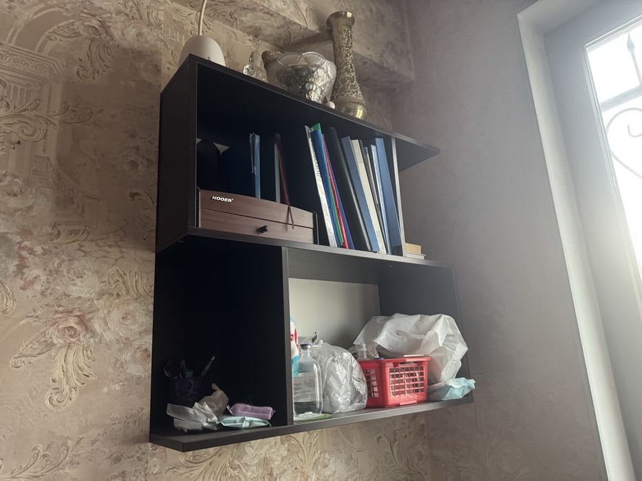 Полка настенная темная