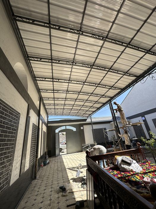 Танловда адашманг, навес, решётка, перила, ворота, огрождения, цех