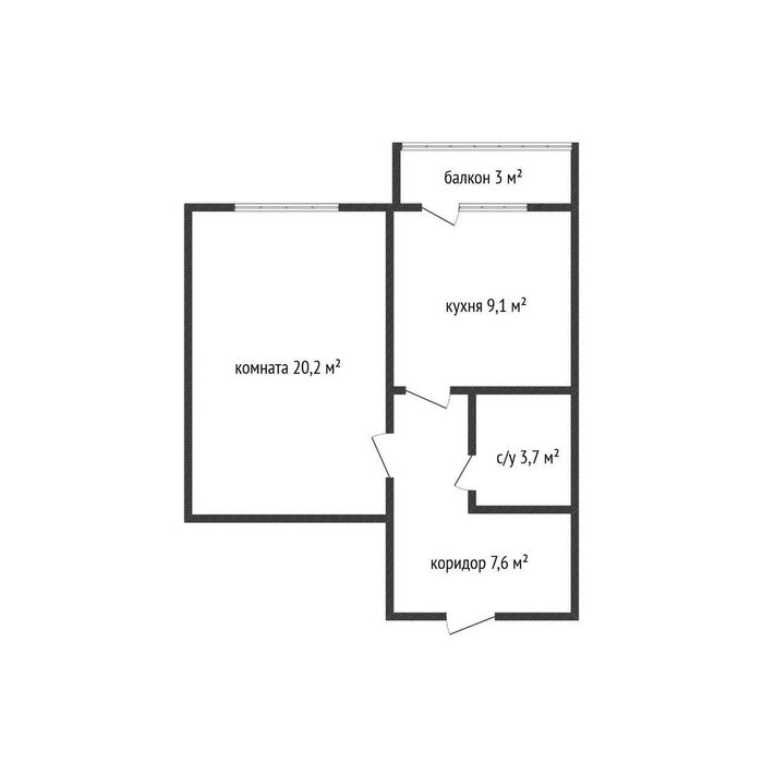 Продам 1 ком квартиру в мкр. Кунай