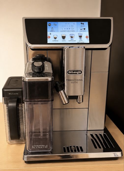 Delonghi PrimaDonna Elite ECAM – stare excelentă + MixCarafe NOU