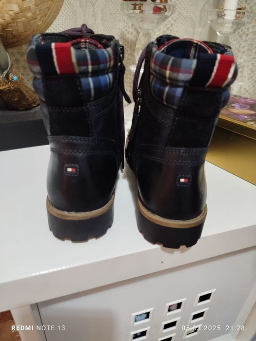 Ghete din piele Tommy Hilfiger