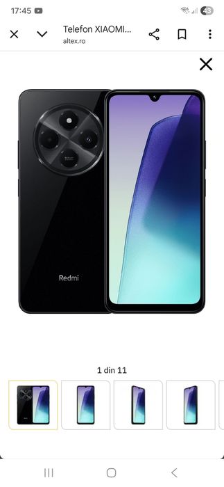 Telefon XIAOMI Redmi 14C, 128GB, 8GB RAM, Dual SIM, Black