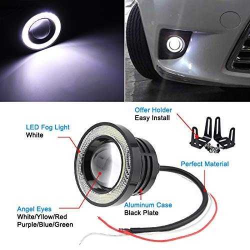 Универсални LED светлини Angel eyes бяла светлина