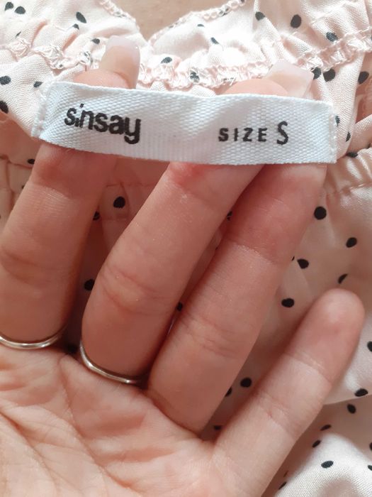 Bluza roz vaporoasa Sinsay S noua