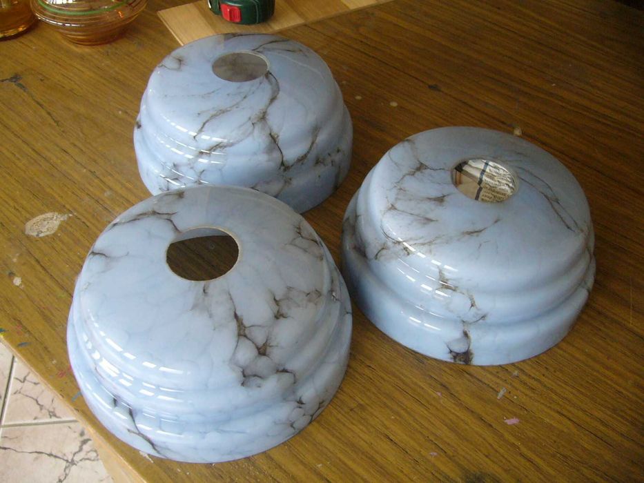 Старинни СТЪКЛЕНИ  Абажури