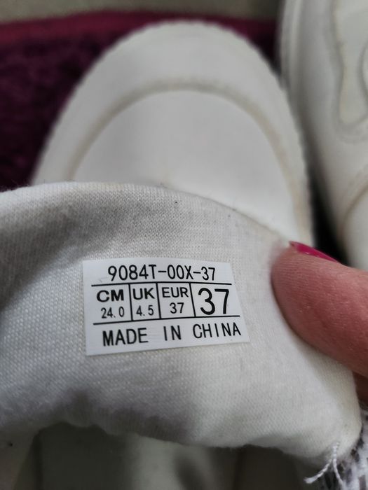 Mocasini albi copii unisex