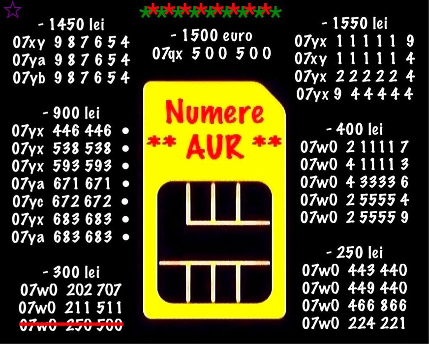 NumereAurVipGoldNumar