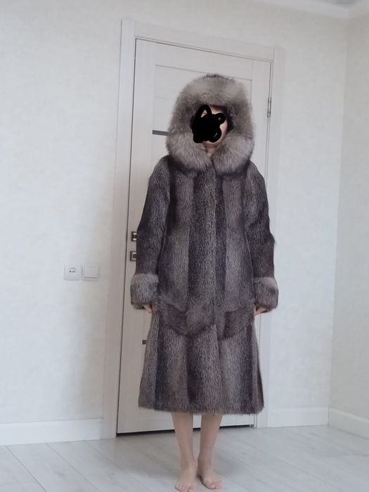 Шуба новая, нутрия+чернобурка