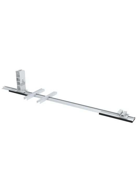 Алуминиева конструкция за фотоволтаични панели баластна плосък покрив