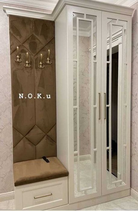 Шкаф для прихожие под размером в любой сложности, на заказ