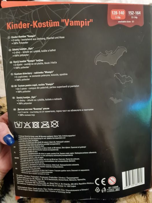 Costum Halloween 5-7 ani