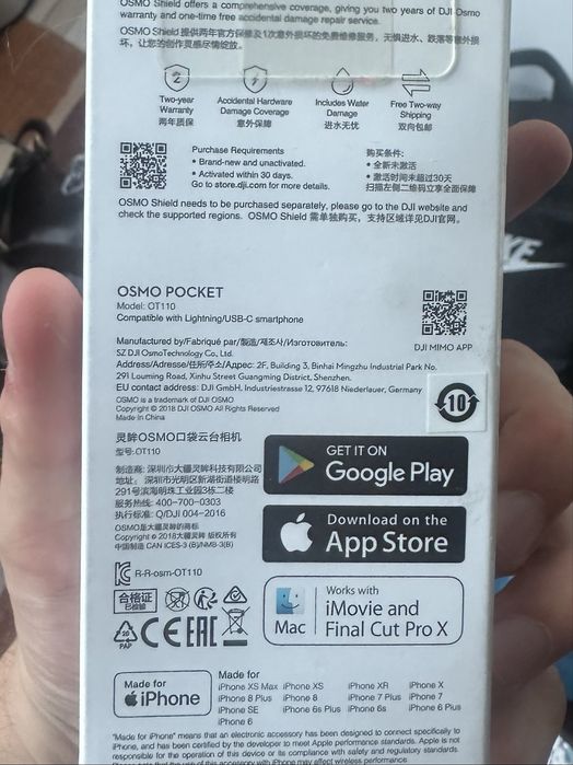 Dji Osmo Pocket 1 camera 4k