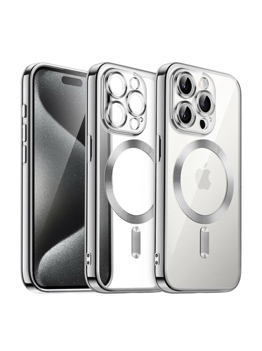 Husa Luxury Magsafe Clear Iphone 11/12/13/14/15/16E/16/17/PRO/MAX/AIR