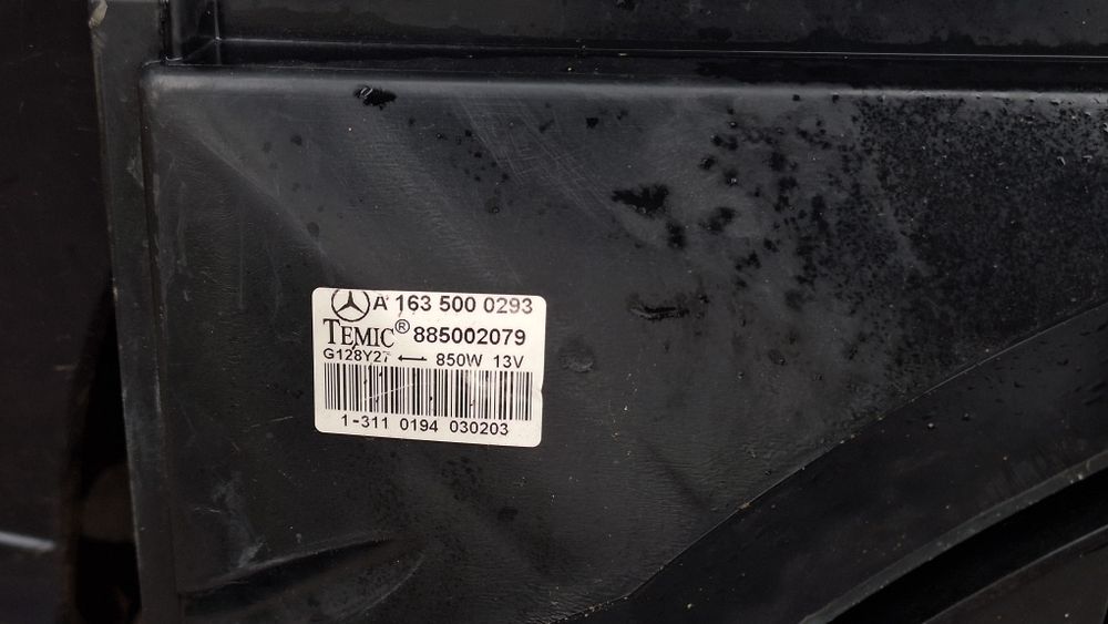 Охладителна перка за Мерцедес МЛ w163