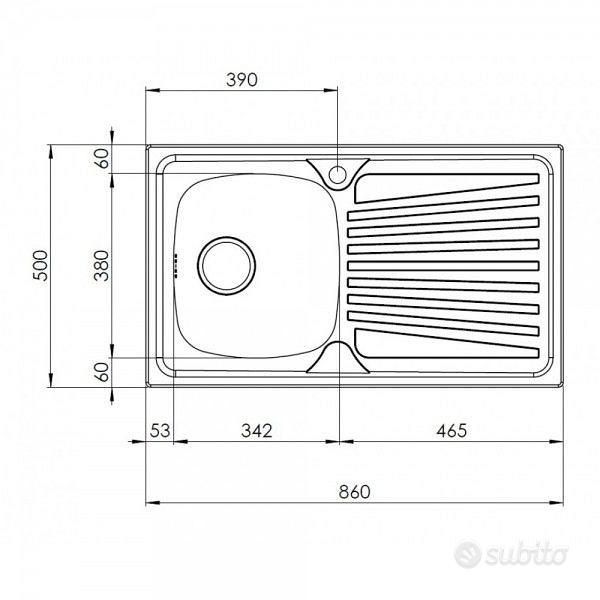 Мивка Steel Jewels, чисто нова - 86/50