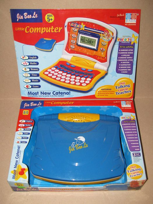 Играчка детски Компютър Лаптоп на батерии, съвсем запазен