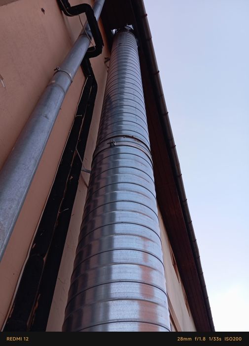 Cos de fum din inox dublu izolat