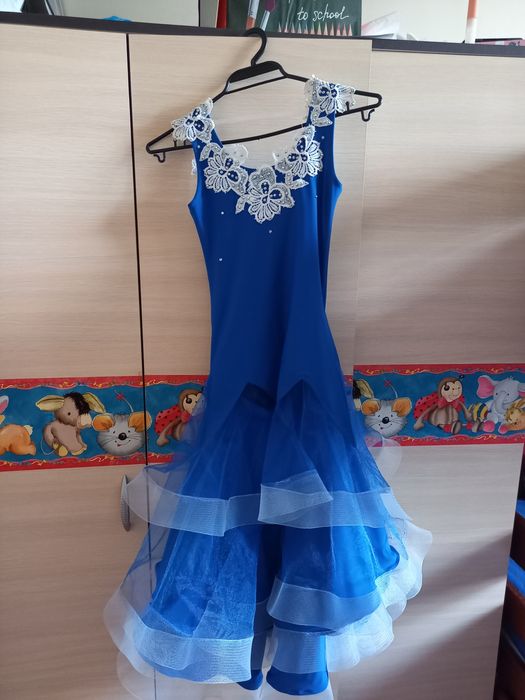 Рокля за латина или стандартни танци за момиче 8-11г.