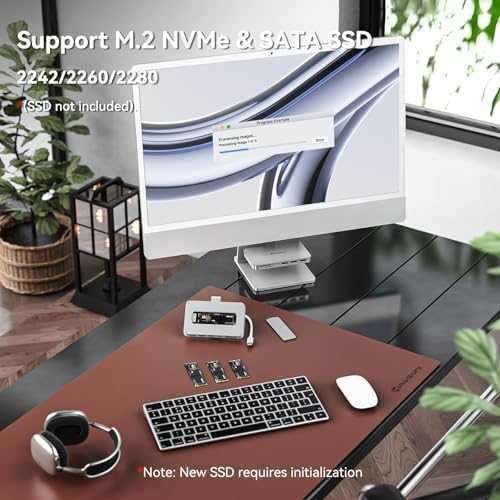 Нов iMac USB Адаптер Hub Поддържа 10Gbps 27 инча дисплей Хъб лаптоп