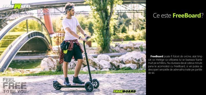 Trotineta electrica 3 roti KickBoard FreeBoard