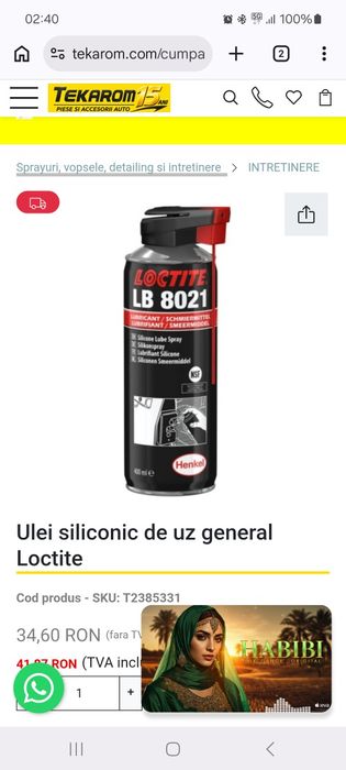Vând spray loctite