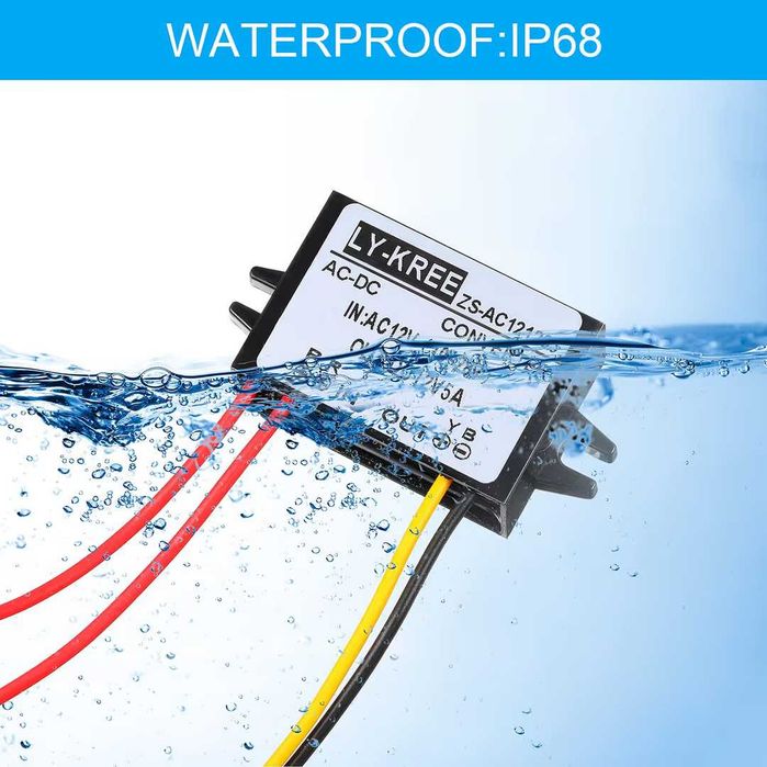 Redresor AC-DC 12V convertor impermeabil modul 5A – Negru