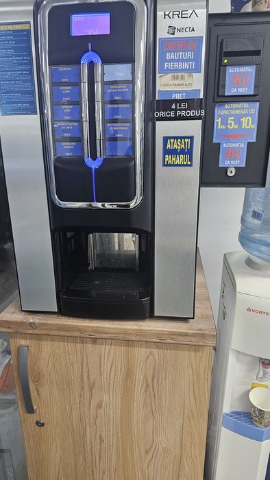 Vând vending cafea Necta Krea Prime +validator bancnote(cititor)