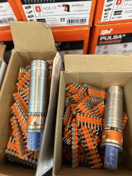 Cuie si Gaz pentru pistol Spit Pulsa, RawlPlug, Toua, TJep, Bosch etc.