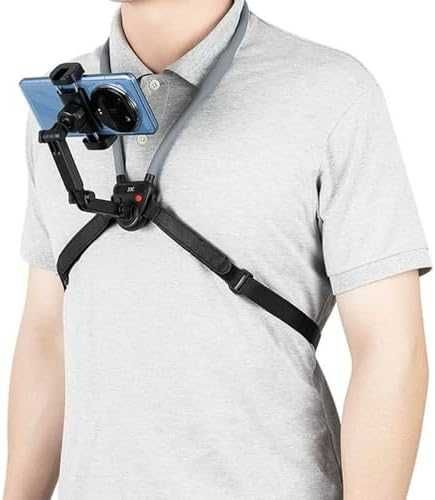 Нова Стойка за телефон камера за врат POV влог селфи с бързо освобождаване колан за гърди