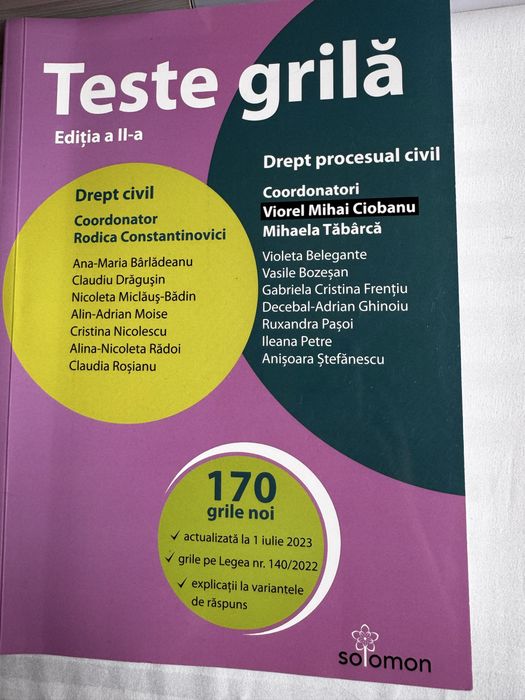 Teste grila SOLOMON