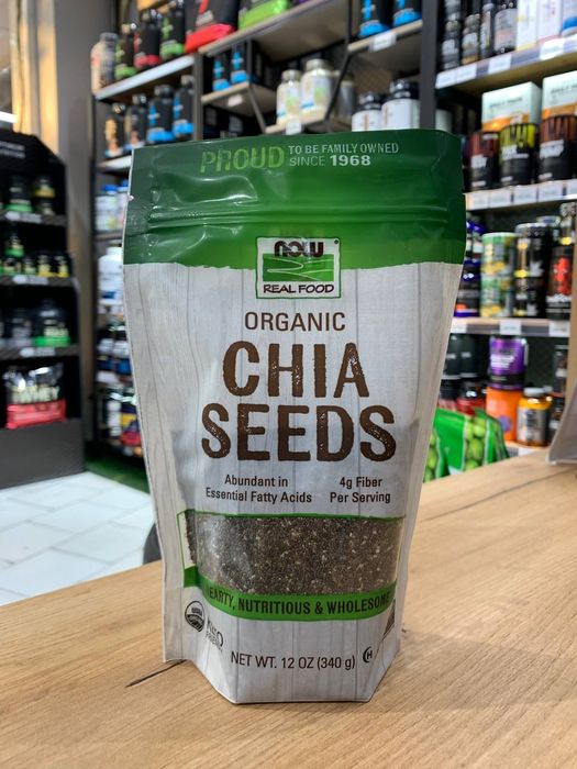 NOW Organic Chia Seeds 340 г | Органические семена чиа