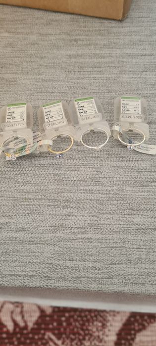 Сребърни бижута. Обеци, пръстени с камъни!