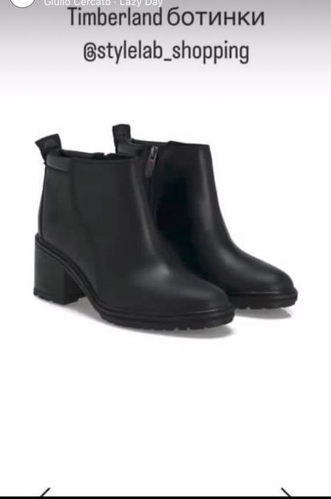 Новые кожаные ботинки! 38.5 размер!Timberland