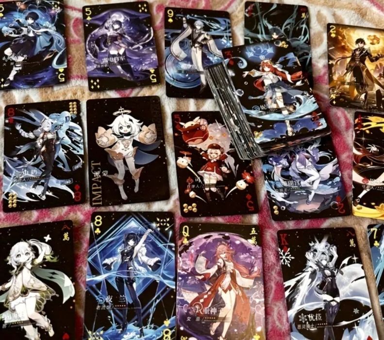 Аниме стикери Genshin Impact 50бр комплект