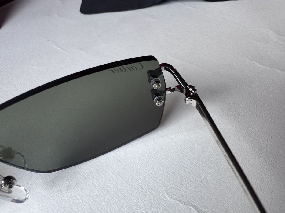Ochelari de soare Cartier Rectangle-Rimless CT0550S 56-18 140, Noi
