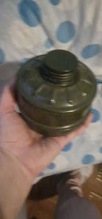 Filtru pentru mască de gaze veche