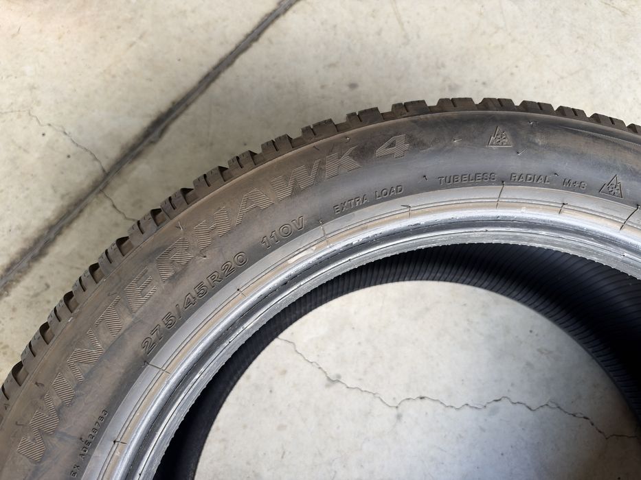 4бр. КАТО НОВИ Зимни Гуми С Борд 275/45R/20 -FIRESTONE- DOT:4624- 7.8мм+7.1мм