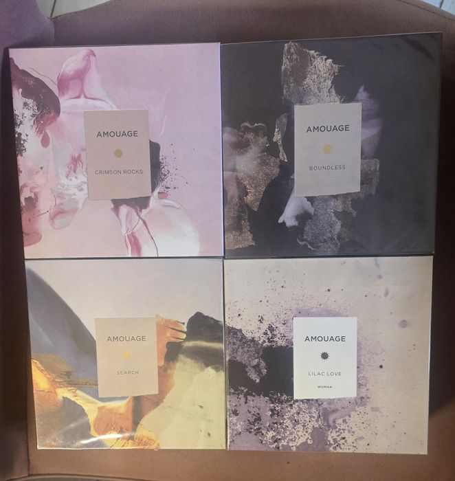 Parfum Amouage - Crimson Rocks, Boundless, Search, Liliac Love