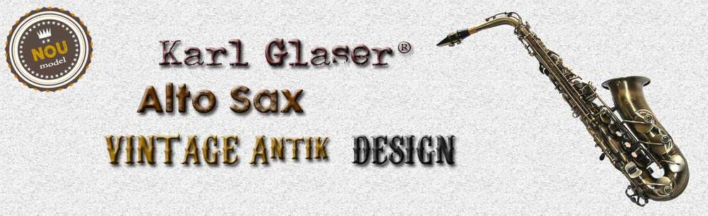Saxofon Alto Karl Glaser® VINTAGE ANTIK Saxophone Neuenkirchen-Germany