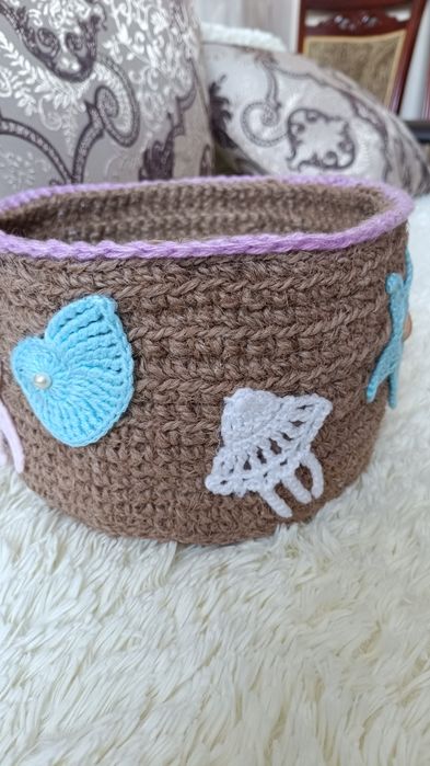 Корзина из джута