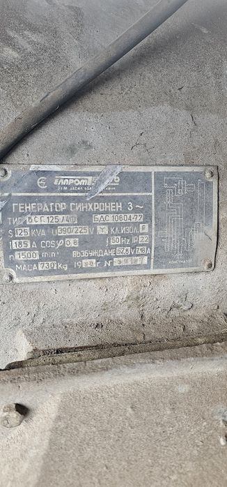 Дизелов Генератор АГРЕГАТ 125 киловата