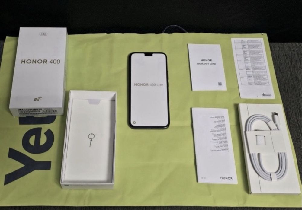 ЧИСТО НОВ 256GB Honor 400 LITE 5G Гаранция Yettel 2028г. Black | Черен