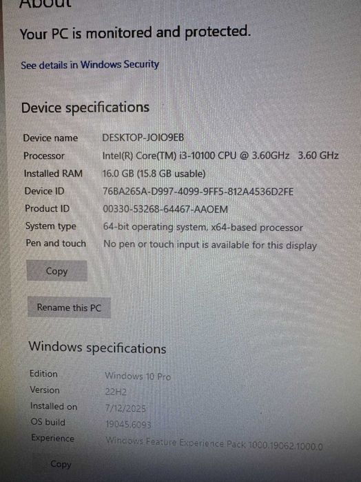 Компютър Dell Optiplex 3080