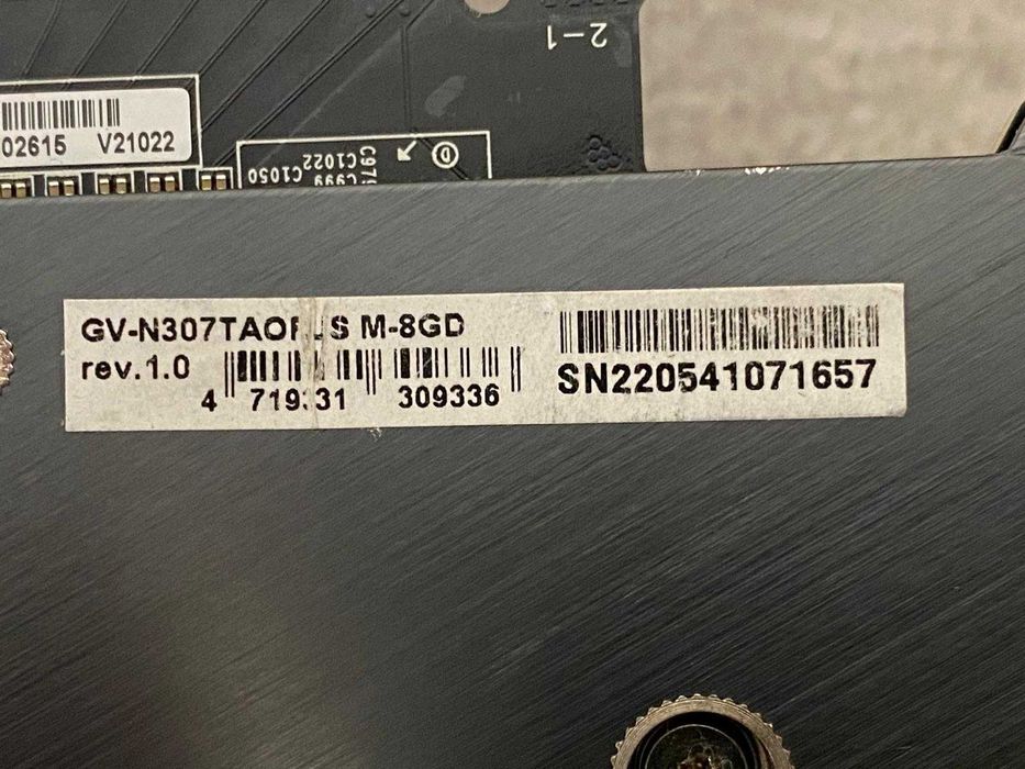 GIGABYTE AORUS RTX 3070 Ti Master 8GB Gaming